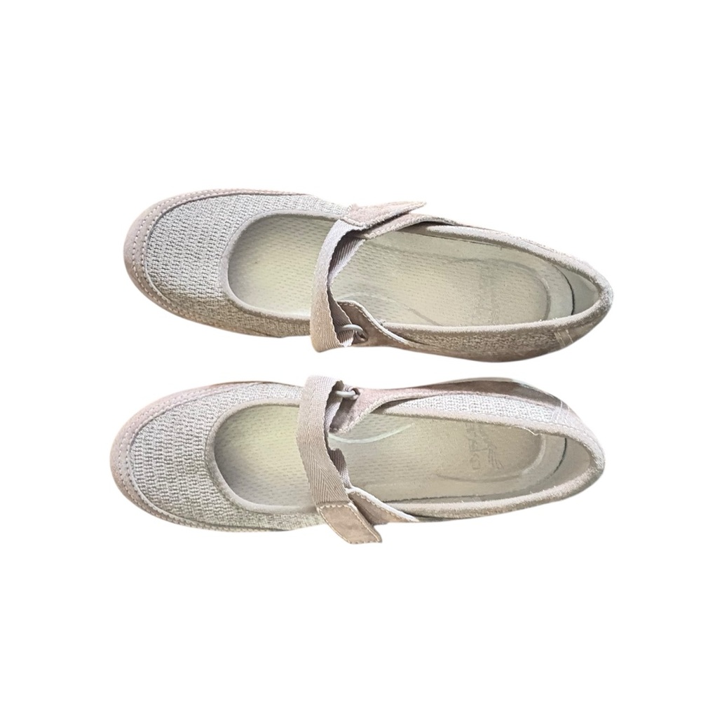 Dansko Hennie Mesh Mary Jane Brown Leather / Manmade Flat Mushroom Shoe 37 / 6.5 - Picture 13 of 14
